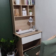 Elegant Home office table with drawers and shelves