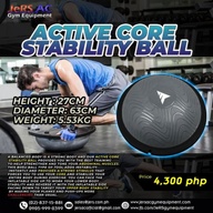 Active Core Stability Ball for Home Exercise or gym Equipment (JeRS AC gym Equipment)