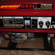 Powergen 7500 Portable Generator (Red/Black)