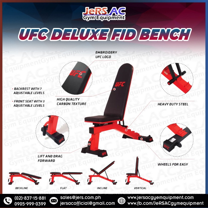 UFC Deluxe Fid bench for Home Exercise Gym Equipment JeRS AC