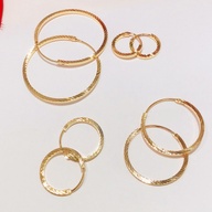 18k loop earings for woman