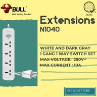 N1040 BULL Extension Cord 4 gang with Single Switch 2500W