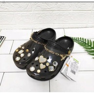 Crocs women Classic translucent Clog with jibbitz ecobag
