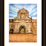 Original Watercolor Painting Title : "Fuerte de Santiago"