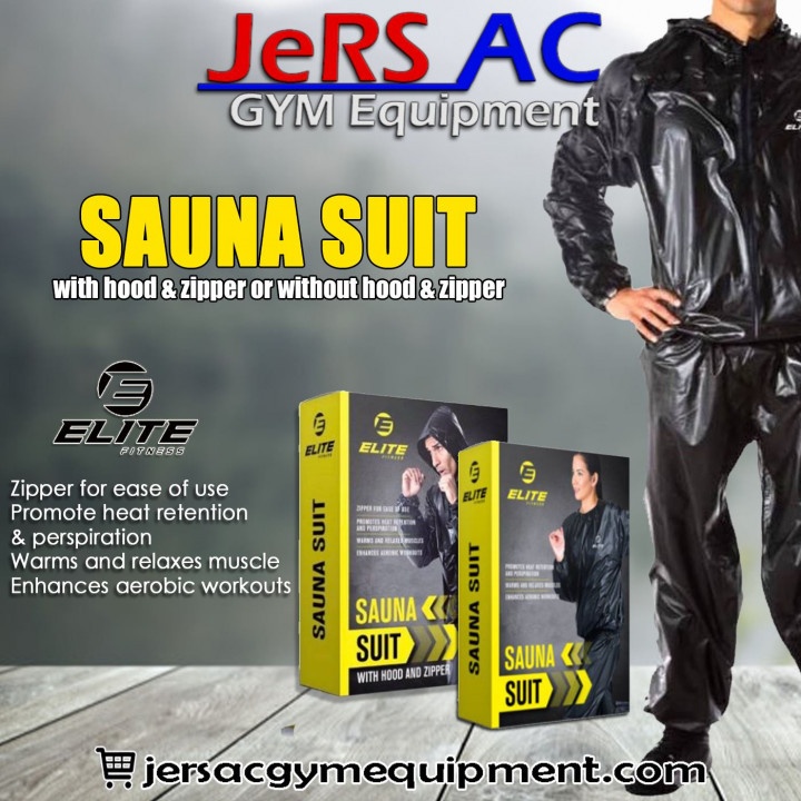 Sauna Suit with/out Hood & Zipper for Home Exercise or Gym Equipment at