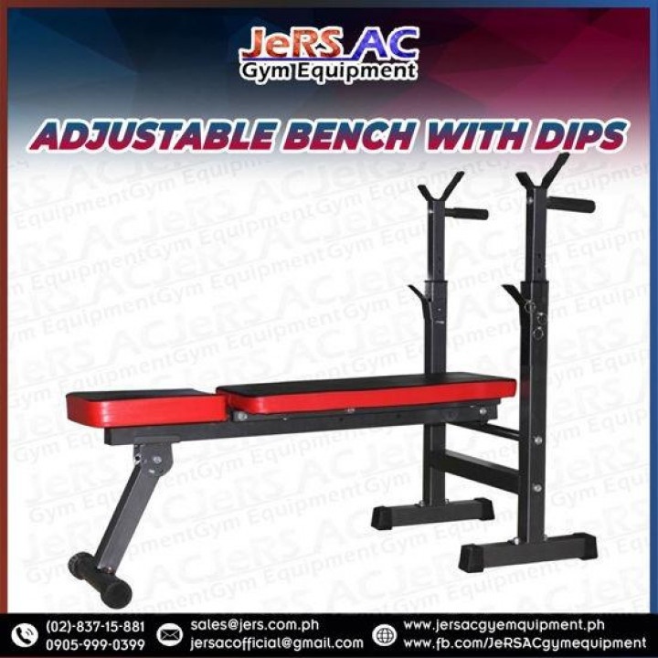 Adjustable Bench with Dips home and gym equipment at 5500.00 from