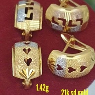 21k Pawnable Gold- Earing