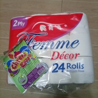 Femme bathroom tissue 2 ply 24 rolls