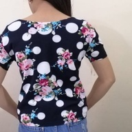 pre-loved polcadots blouse