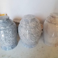 Marble cremation Urn