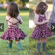 Baby Girl Backless Dress