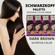 HAIR COLOR DARKBROWN SCHWARZKOPF HAIR PALETTE INTENSIVE COLOR CREME NUTRITIVE COLOR