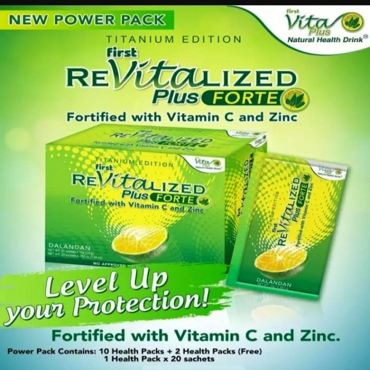 First ReVitaLized Plus Forte Fortified with Vitamin C and Zinc Dalandan