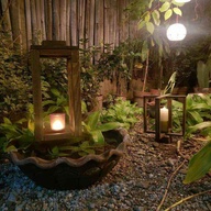 RUSTIC WOODEN LANTERN