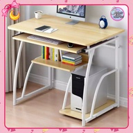 Modern Computer Desk Workstation Study Writing Table Home Office Furniture With Keyboard Bracket