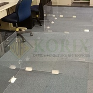 ACRYLIC BARRIER-OFFICE PARTITION-MODULAR-CUBICLES