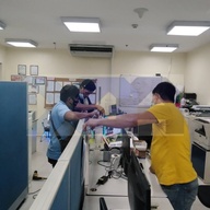 ACRYLIC BARRIER-ACCORDION-OFFICE PARTITION