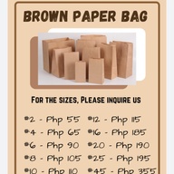 Brown paper bags 100PCS