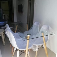 Tempered glass table