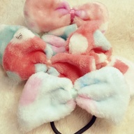 Colorful Fur hair ribbon