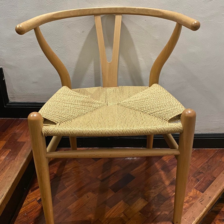 Natural Hans Wegner Replica Wishbone Chairs (Set of 2) Vintage not