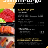 Premium Tuna and Salmon.Sashimi on the go