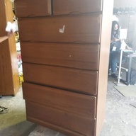 Wood cabinet with drawers