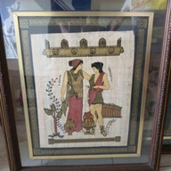 Papyrus painting original with certificate