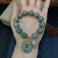 Burmese Jade 13mm Charms Piyao Bracelet