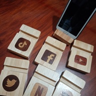 Wooden Cellphone Stand