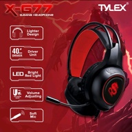 Tylex X-G77 LED Gaming Headphones w/Built-in Microphone Noise Cancelling