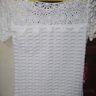 Female White Blouse with Laces