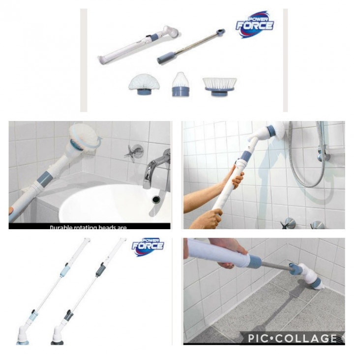 Tornado Cleaning Brush Power Cordless Handheld Rechargeable Brush Set