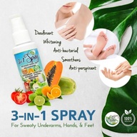 3-in-1 Spray For Sweaty Underarms, Hands & Feet