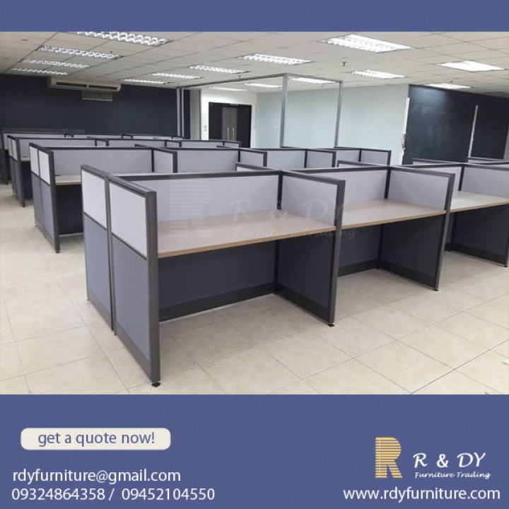 Modular Office Partition with tables, Call Center Partition, Office
