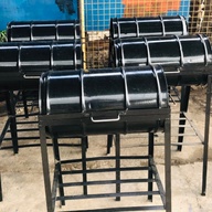 Metal Drum Made Charcoal Stainless Griller with Stand & Cover (Barbecue Grill, Ihawan)