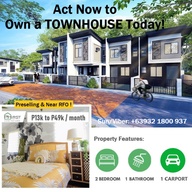 Preselling 2 Bedroom Expandable Townhouses in Central Luzon & CALABA(RZ)ON!