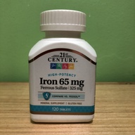 21st Century Iron, 65mg, 120 Tablets