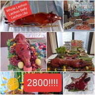 Whole Native lechon and lechon belly