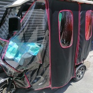 three wheel Ebike, with seat cover and has cover too (Trapal)