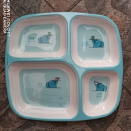 Kids Plate with dividers (blue)