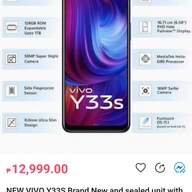 Brandnew Vivo Y33s
