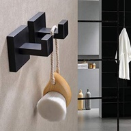 Modern Square Style Bath kitchen Wall Mount Hooks Heavy Duty Stainless Multi Function US set