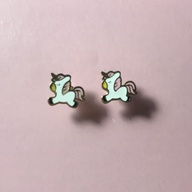 Hypoallergenic Unicorn Screwback Earrings