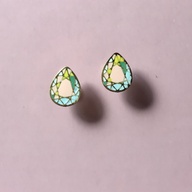 Hypoallergenic Egg shape Screwback Earrings