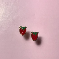 Hypoallergenic Strawberry Screwback Earrings