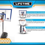 LIFETIME 90000 48" Heavy Duty Basketball Hoop 10ft
