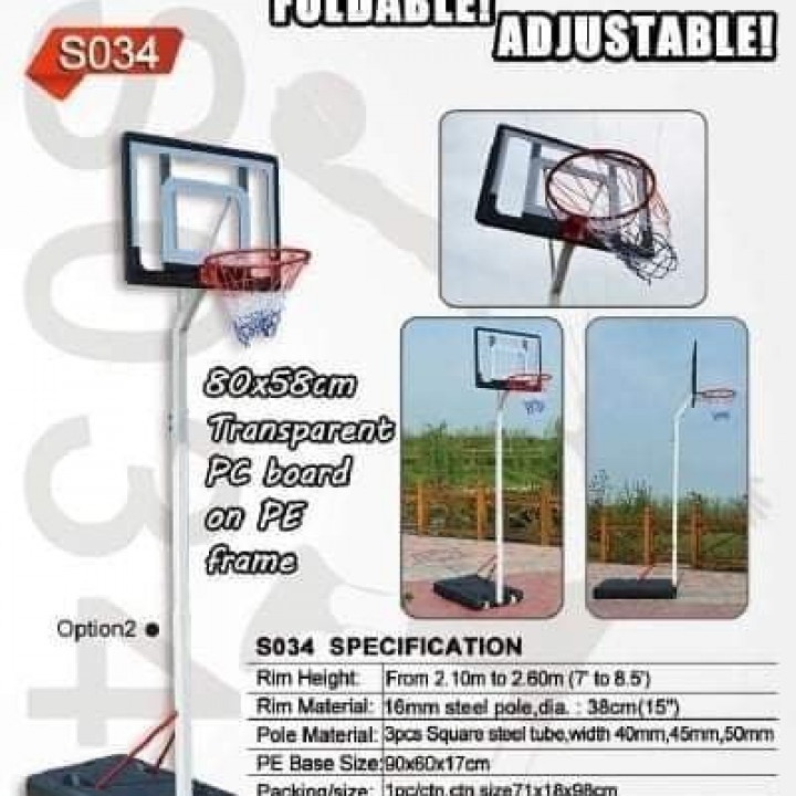 CHAMPION S034 Basketball Hoop 7ft to 8.5ft at 8000.00 from City of