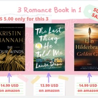 Novel The Four Winds, Golden Girl, The Last Thing He Told Me, 3 Novels Romance for Phone, desktop, t