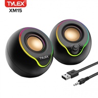 Tylex XM15 Computer Speakers with Colorful RGB Lights